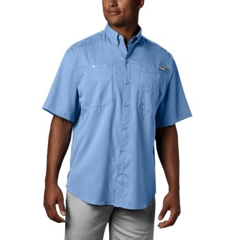 Columbia Overhemd Heren, PFG Tamiami II Short Sleeve Blauw, 72HDNJMRK